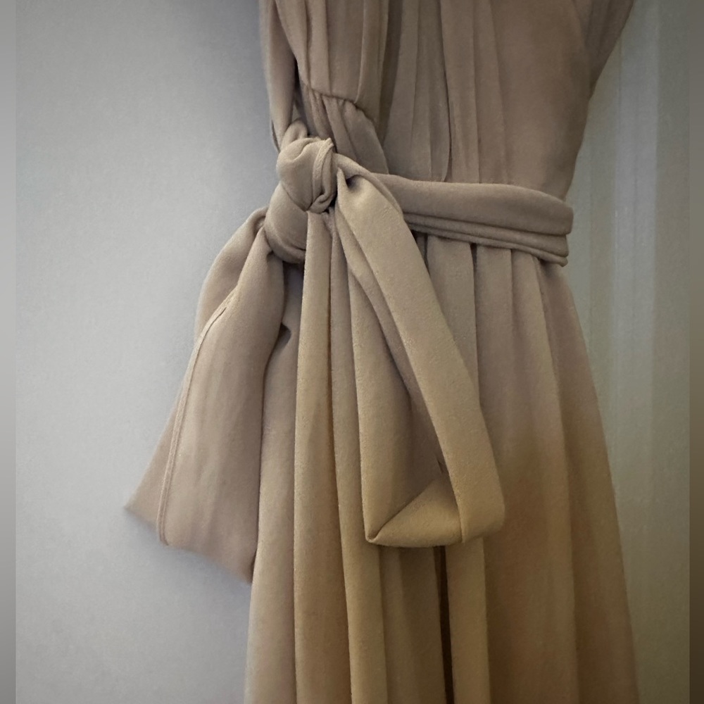 Bella Bridesmaid size 4-6 wrap dress in champagne